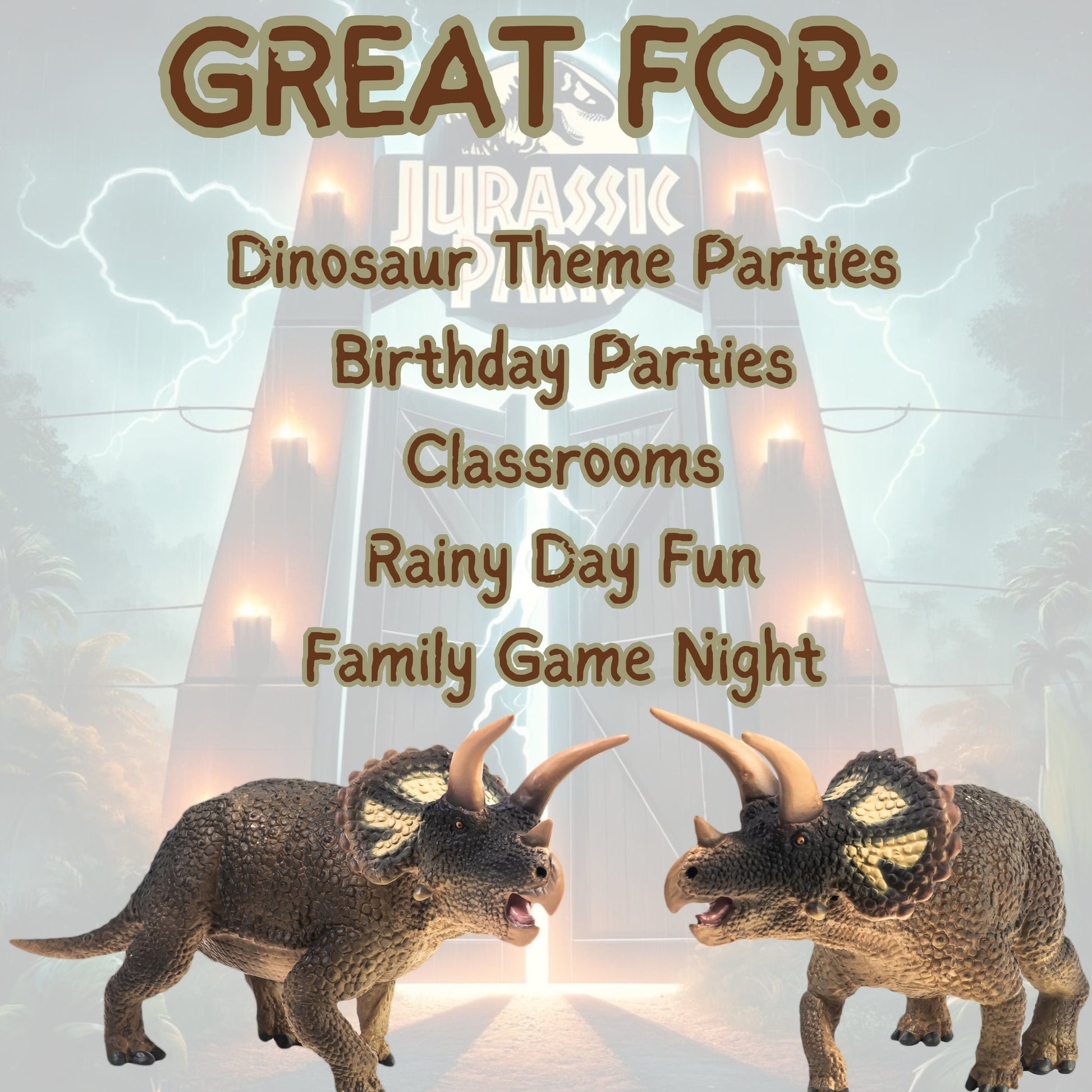 Escape Jurassic Park - Printable Escape Room Kit, Perfect for Parties & Family Game Night Dinosaur theme party game, Dinosaur Birthday Party
