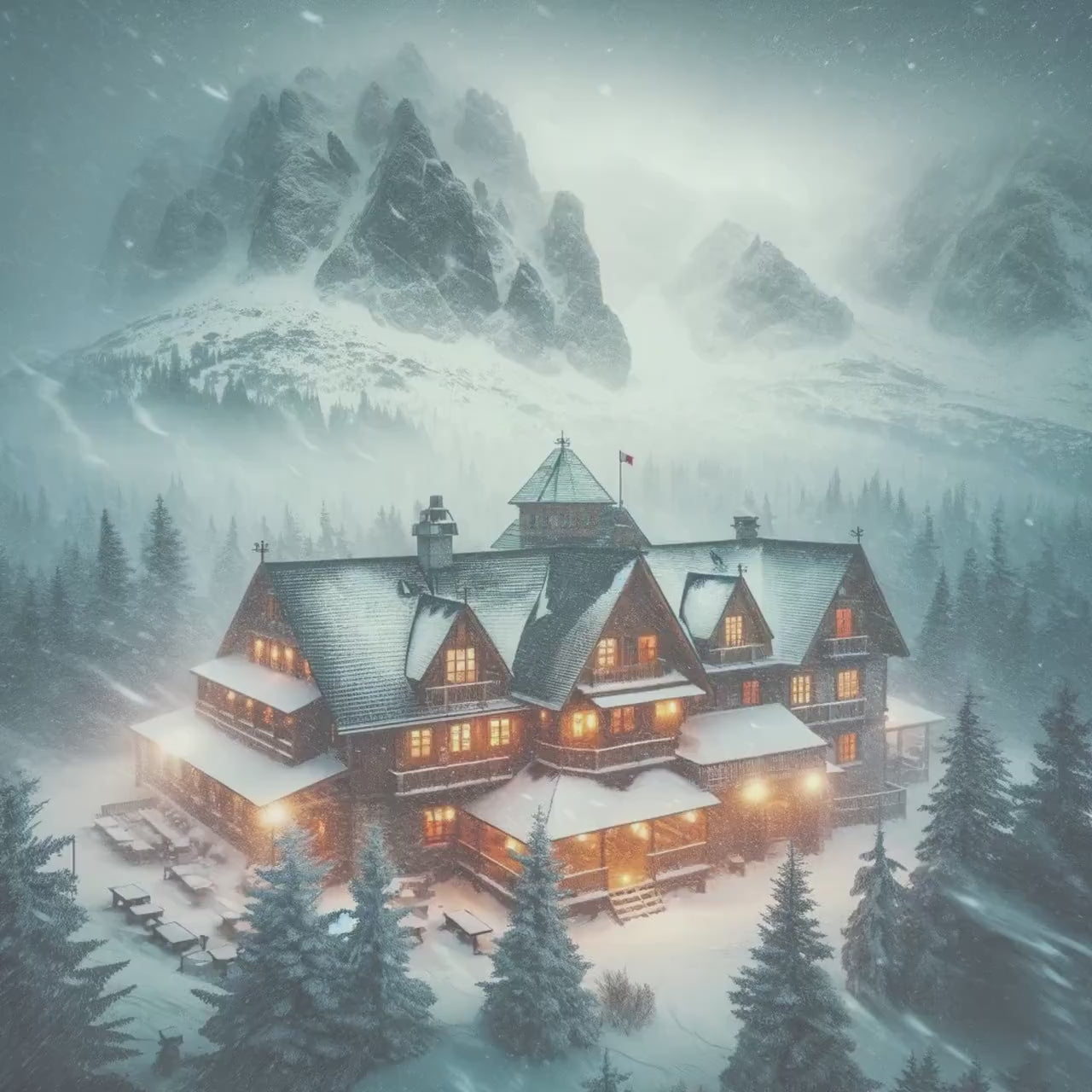 Mountain Lodge Escape Room Snowed in Escape Room Instant download, Escape room Party game Winter Storm Blizzard Party Game Escape Room