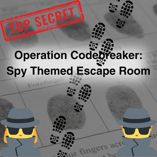 Operation Code Breaker SPY THEMED Escape room, Printable Escape Room, Instant download, Kids Spy Party game SPY Theme Party Game Escape Room