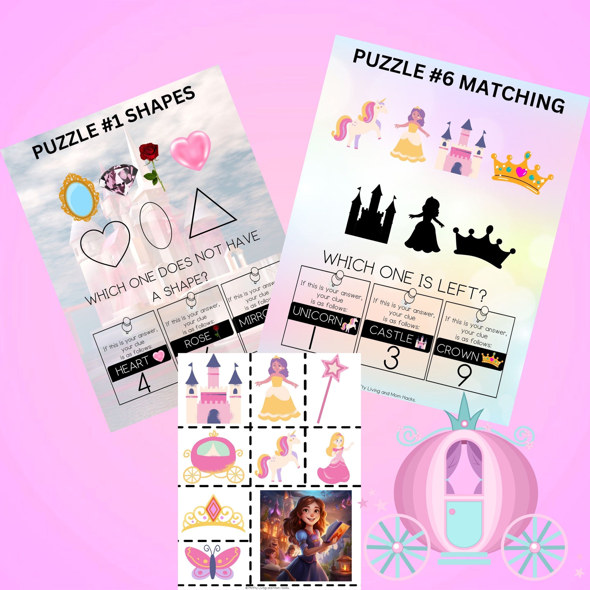 Princess Enchanted Escape Room for Kids Printable Escape Room Room-Family Game Night, Print & G o Princess Theme Princess Birthday Party