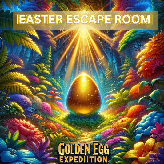 Golden Egg Expedition Easter Theme Escape Room Kids Easter Instant Download Printable Easter Escape Room For all Ages Family Easter Game