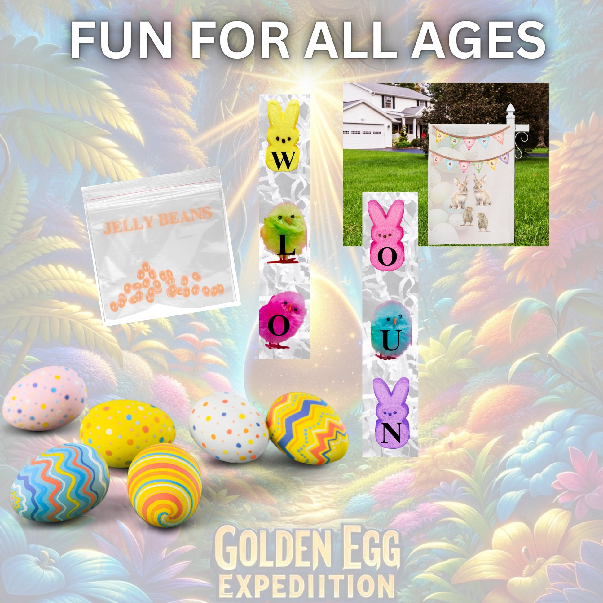 Golden Egg Expedition Easter Theme Escape Room Kids Easter Instant Download Printable Easter Escape Room For all Ages Family Easter Game